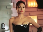 Angelina Jolie, czarny gorset