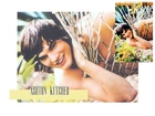Ashton Kutcher,hamak, kwiaty