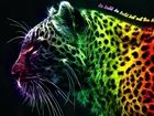 Leopard, Kolorowy, Fractalius