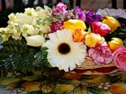 Bukiet, Kolorowych, Różnorodnych, Kwiatów