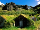 Islandia, Góry, Domek