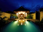 Hotel, Anantara, Malediwy, Basen, Leżaki