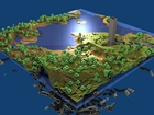 Jezioro, Drzewa, Minecraft