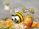 Pszczółki, Miód, Pomarańcze