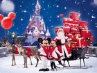 Disneyland, Mikołaj, Śnieg, Myszka, Miki, Sanie, Renifery