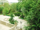 Ogród, Prezydencki, Drzewa, Fontanna