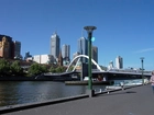 Melbourne, Australia, Woda, Most, Wieżowce