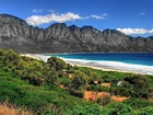 Kogel Bay, Południowa Afryka, Góry, Morze, Zieleń