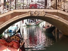 Wenecja, Włochy, Gondola, Most