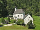 Kościółek, Trawa, Drzewa, Johnsbach, Austria