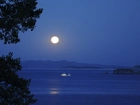 Jezioro, Noc, Księżyc