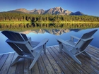 Jezioro, Fotele, Góry, Patricia Lake, Alberta