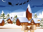 Świeta, Boże Narodzenie, Śnieg, Domy