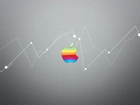 Apple, Tęczowe, Logo, Wykres