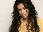 długie, kręcone, włosy, Christina Aguilera