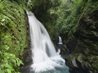 Wodospad, Skały, Zieleń, Kostaryka