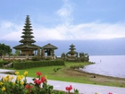 Świątynia, Jezioro, Bali, Indonezja