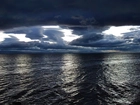 Chmury, Morze, Horyzont