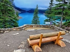 Jezioro, Góry, Park Narodowy, Kanada