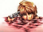Saiyuki, blood, gun