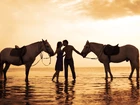 Konie, Kobieta, Mężczyzna, Miłość