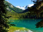 Jezioro, Lasy, Góry, Joffre, Kanada