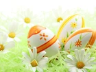 Wielkanoc, Jajka, Kwiatki