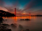 San Francisco, Most, Zachód, Słońca