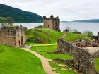 Szkocja, Ruiny, Nad, Jeziorem, Lochness