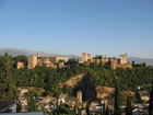 Hiszpania, Andaluzja, Granada, Panorama, Miasta, Alhambra, Warowny