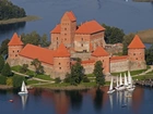 Litwa, Troki, Jezioro, Galwe, Wyspa, Zamek, Jachty