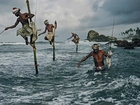Morze, Mężczyźni, Wędkarstwo, Sri Lanka