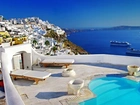 Grecja, Santorini, Morze, Spa