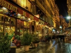 Ulica, Miasto, Noc, Lyon, Francja