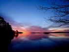 Jezioro, Zachód Słońca, Arkansas