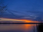 Jezioro, Zachód Słońca