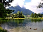 Jezioro, Góry, Alpy, Austria