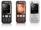Sony Ericsson W880i, Czarny, Brązowy, Srebrny
