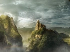 Zamek, Góry, Chmury
