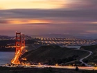 San Francisco, Most, Miasto, Noc