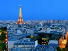 Wieża Eiffla, Paryż, Zmrok