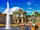 Pałac, Fontanna, Drezno, Niemcy