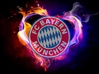 Bayern Monachium, piłka nożna, sport, płomień, serce