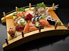 sushi, jedzenie, deska
