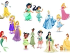 Księżniczki, Disney, Ariel, Śnieżka, Jasmina, Mulan, Kopciuszek, Bajka, Dla dzieci