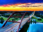 Rzeka, Most, Pennybacker, Austin, Teksas Stany Zjednoczone