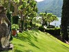 Park, Góry, Jezioro Como, Włochy
