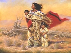 Obraz, Alfredo Rodriguez, Indianka, Dzieci