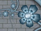 Mur, Szary, Kwiat, Grafika