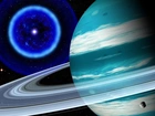 Kosmos, Fantasy, Planeta, Saturn, Gwiazda, Pierścienie